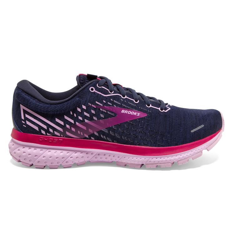 Brooks Women's Ghost 13 Road Running Shoes - Peacoat/Lilac/Raspberry (FVQN71826)